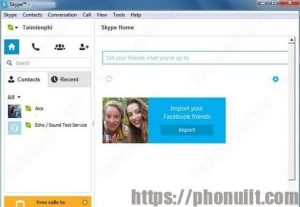 cách hủy bỏ kết nối Facebook với Skype trong một nốt nhạc