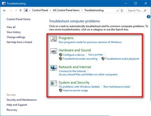 Tự động tìm kiếm lỗi Windows 10-1